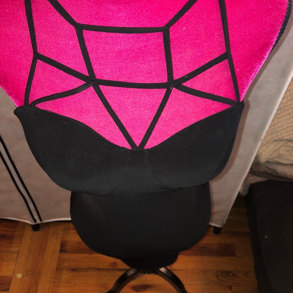 Sexy black dress with cutout detail on chest